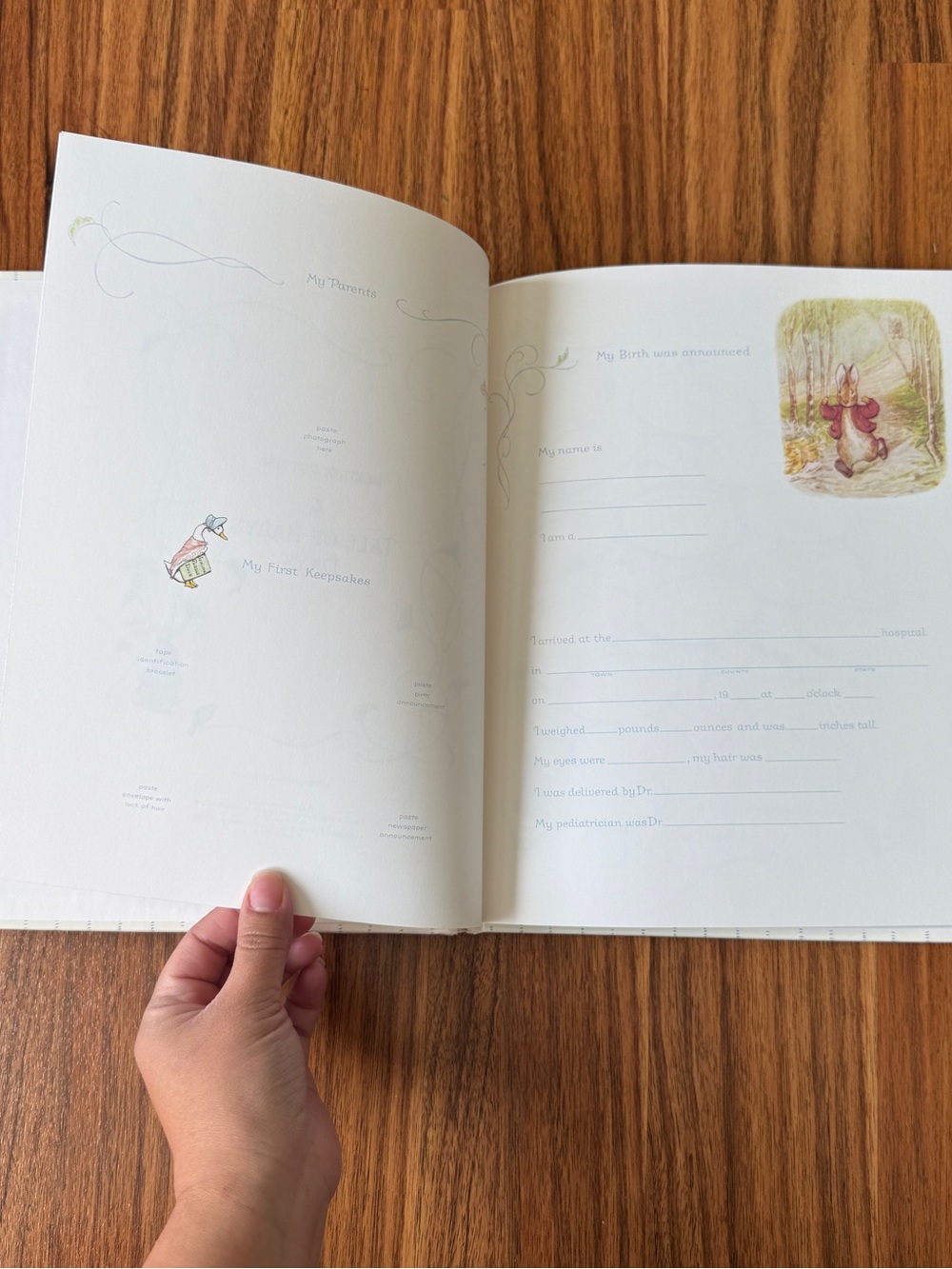 VTG Beatrix Potter Peter Rabbit ‘94 A Tale Of Baby Days Unused Book Cottagecore - Picture 8 of 8